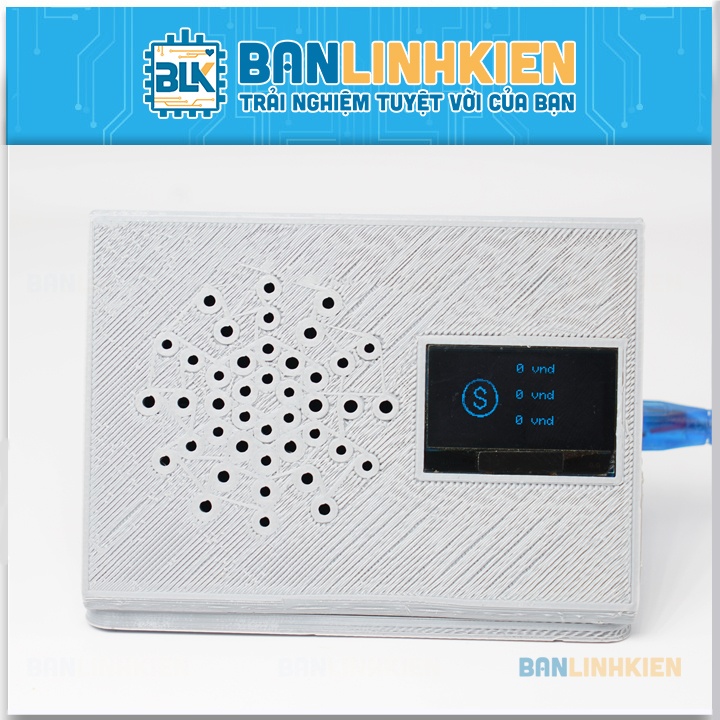 Bộ DIY Loa Thông Báo Chuyển Khoản ESP32 (KIT, Khung 3D)
